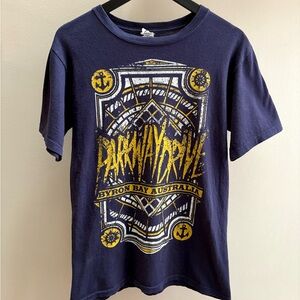 Parkway Drive 2009 navy blue “Byron Bay” t-shirt S/M Anvil